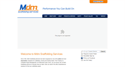 Desktop Screenshot of mdmscaffolding.com